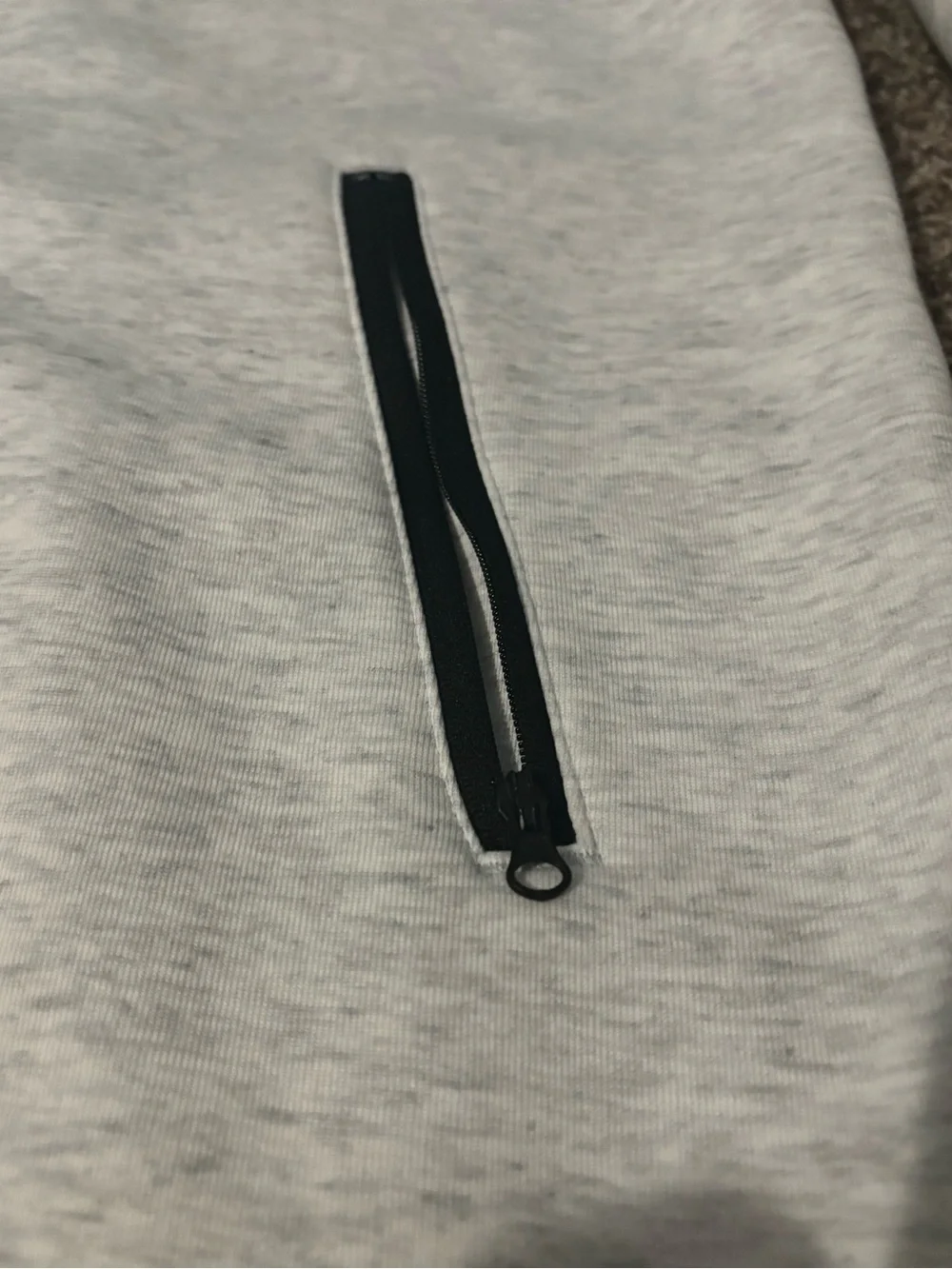 EUC Nike Women's Light Gray Nike Tech Full Zip Hoodie. Size large.